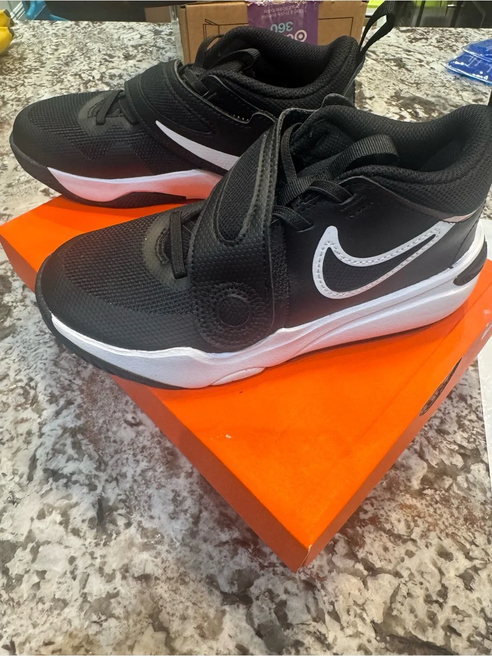 Nike Black Athletic Sneakers with White Accents